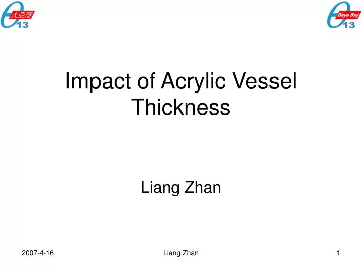 impact of acrylic vessel thickness