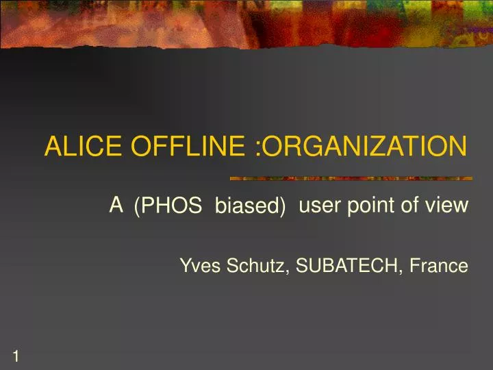alice offline organization