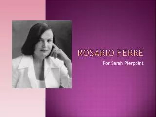 rosario ferr