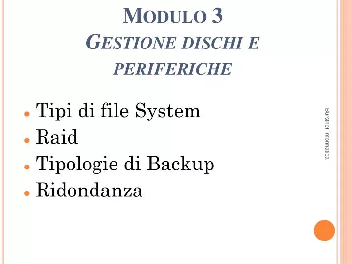 tipi di file system raid tipologie di backup ridondanza