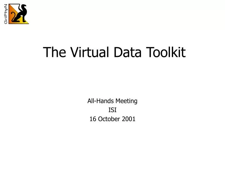 the virtual data toolkit