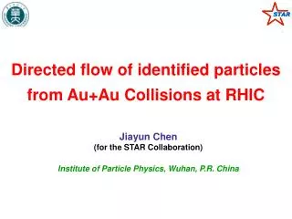 Directed flow of identified particles from Au+Au Collisions at RHIC