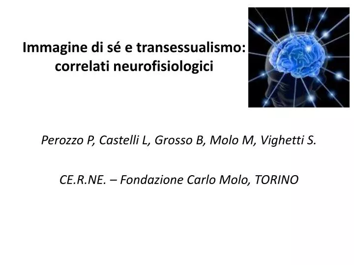 immagine di s e transessualismo correlati neurofisiologici