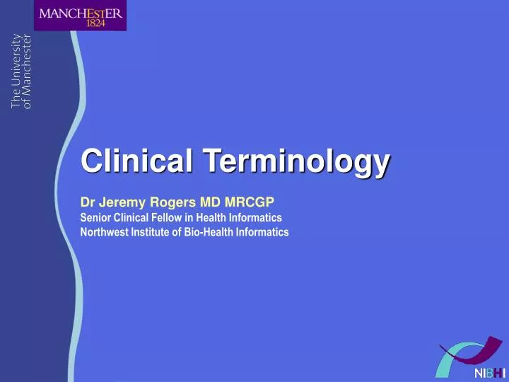 clinical terminology