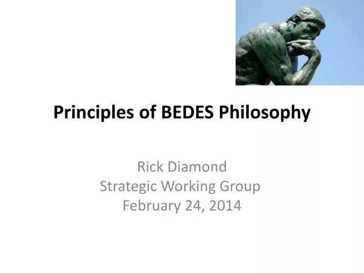 principles of bedes philosophy
