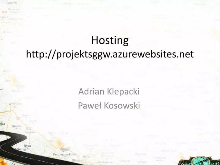 hosting http projektsggw azurewebsites net