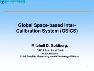 Global Space-based Inter-Calibration System (GSICS)