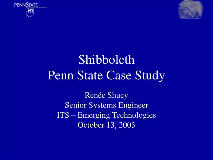 shibboleth penn state case study