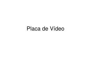 placa de v deo