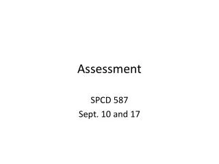assessment