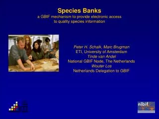 Species Banks a GBIF mechanism to provide electronic access to quality species information