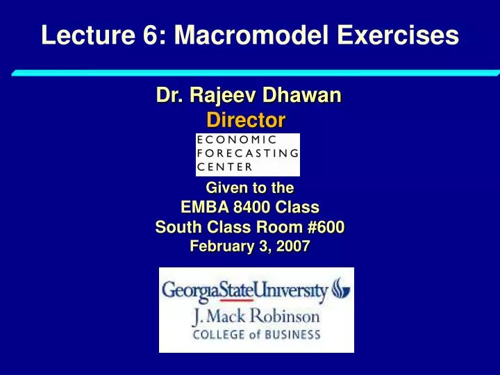 lecture 6 macromodel exercises