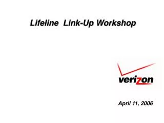 Lifeline Link-Up Workshop