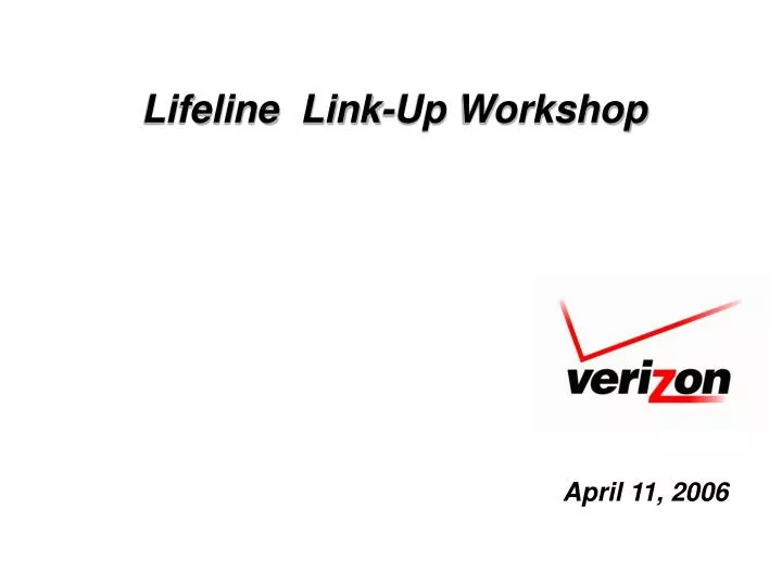 lifeline link up workshop