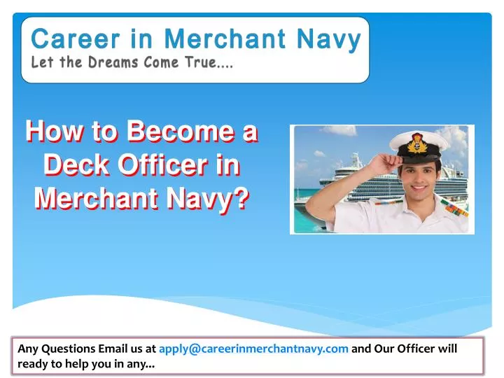 how to become a deck officer in merchant navy