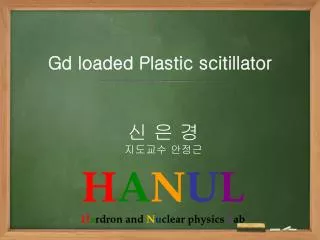 Gd loaded Plastic scitillator