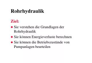 rohrhydraulik