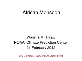 African Monsoon
