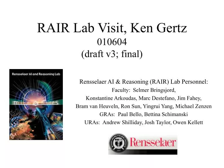 rair lab visit ken gertz 010604 draft v3 final
