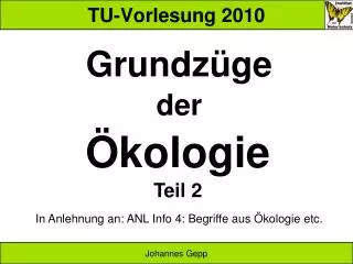 tu vorlesung 2010