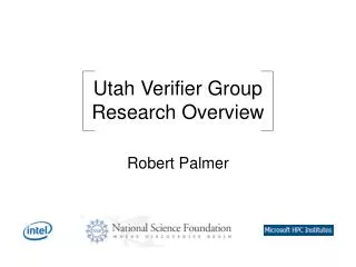 Utah Verifier Group Research Overview