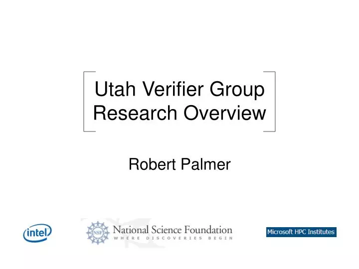 utah verifier group research overview