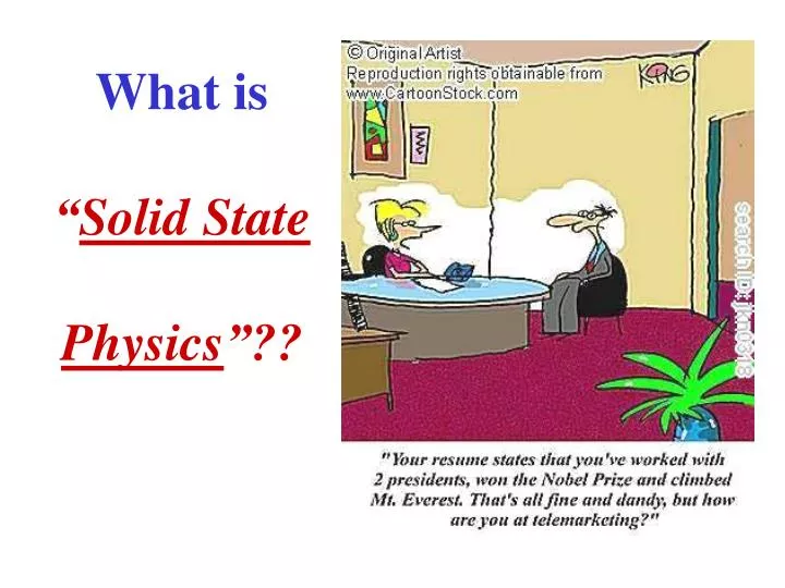 what is solid state physics