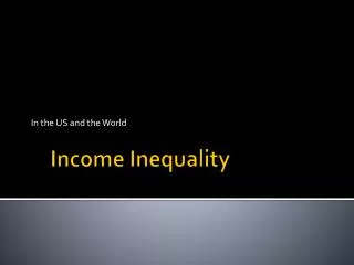 Income Inequality