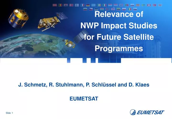 j schmetz r stuhlmann p schl ssel and d klaes eumetsat