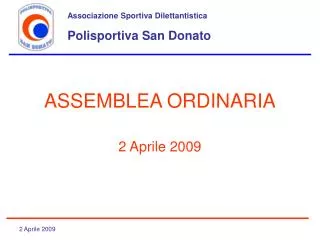 assemblea ordinaria