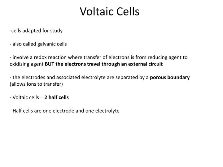 voltaic cells