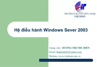 h i u h nh windows sever 2003