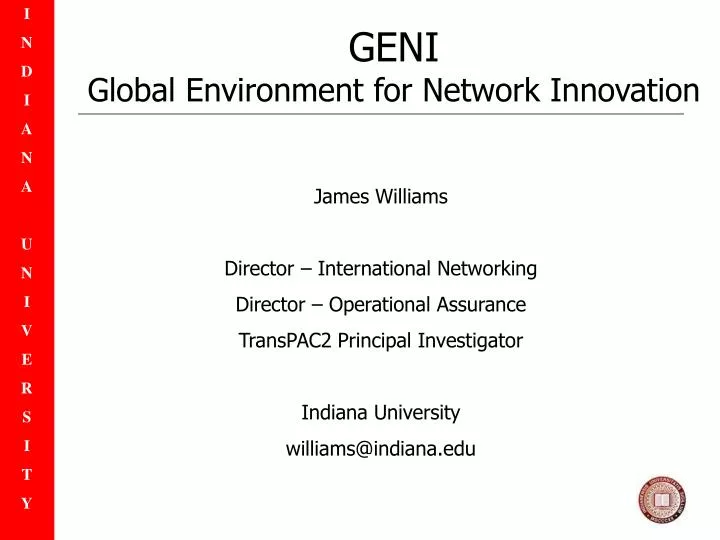 geni global environment for network innovation