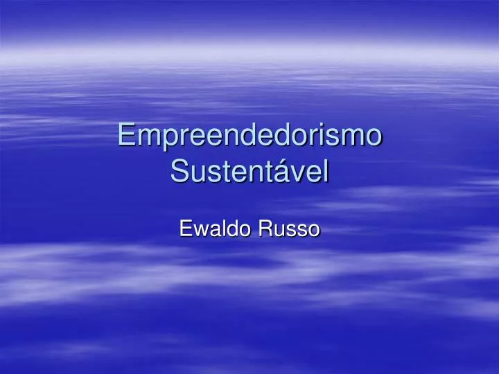 empreendedorismo sustent vel