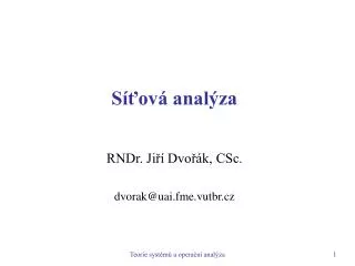 s ov anal za