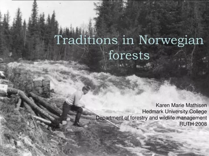 traditions in norwegian forests