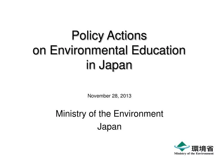 policy actions on environmental education in japan