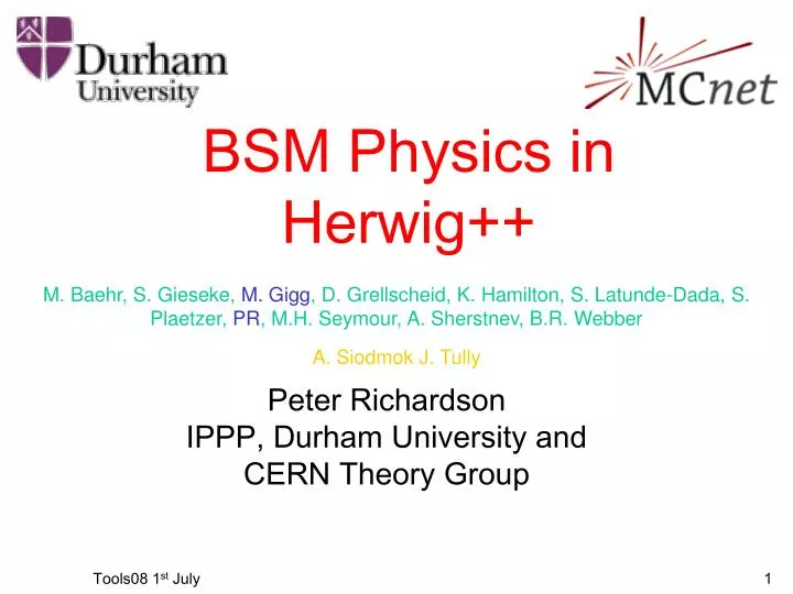 bsm physics in herwig