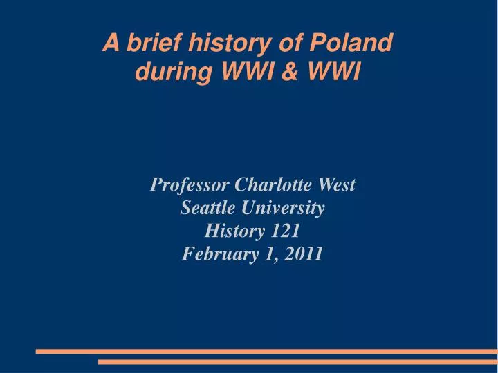 professor charlotte west seattle university history 121 february 1 2011