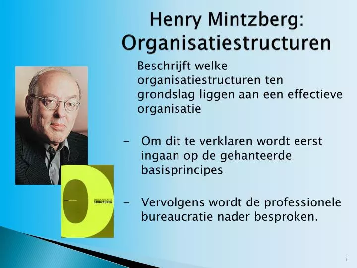 henry mintzberg organisatiestructuren