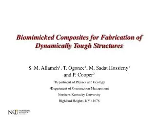 Biomimicked Composites for Fabrication of Dynamically Tough Structures