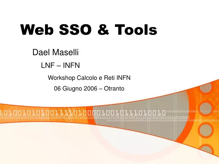 web sso tools