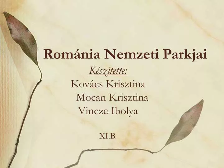 rom nia nemzeti parkjai