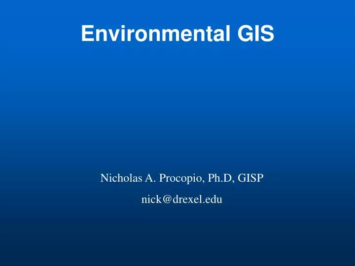 environmental gis