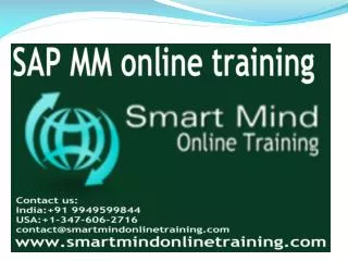 SAP MM online training | Online SAP MM Training in usa, uk,