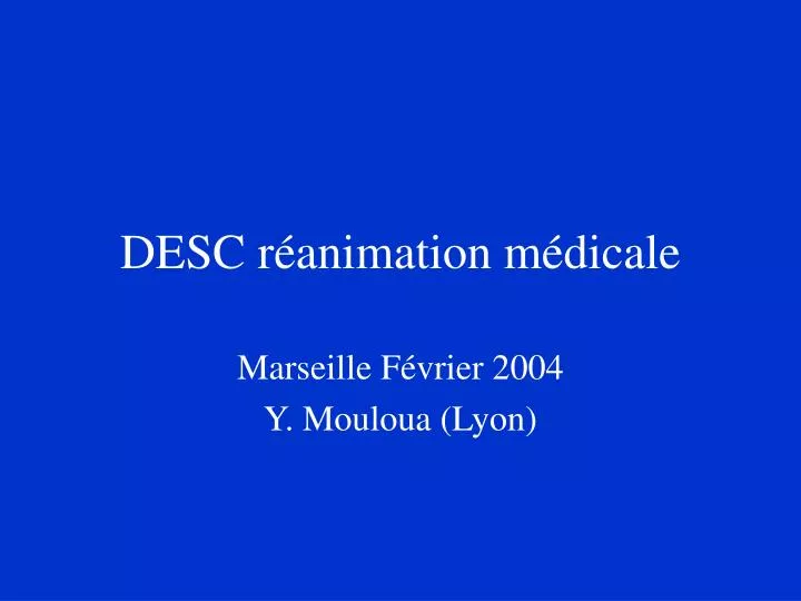 desc r animation m dicale