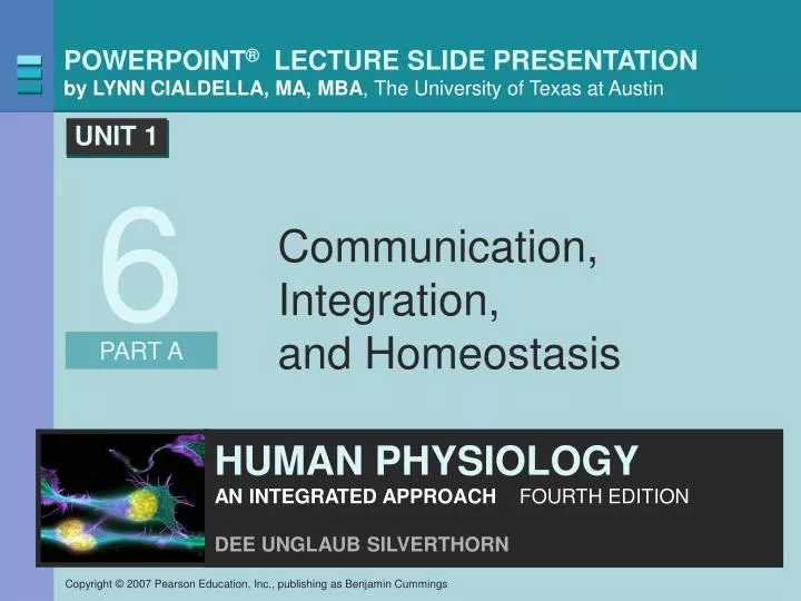 communication integration and homeostasis