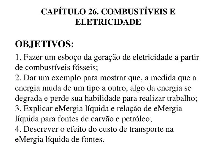 cap tulo 26 combust veis e eletricidade