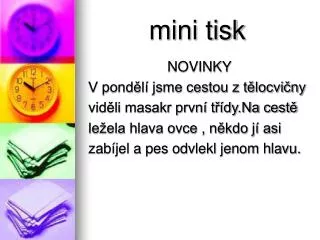mini tisk