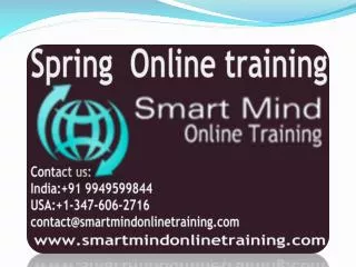 Spring online training | Online Spring Training in usa, uk,